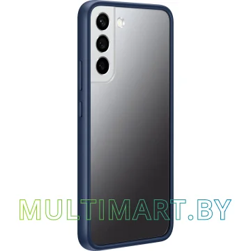 Чехол для телефона Samsung Frame Cover для S22+ (прозрачный с темно-синей рамкой) картинка 4